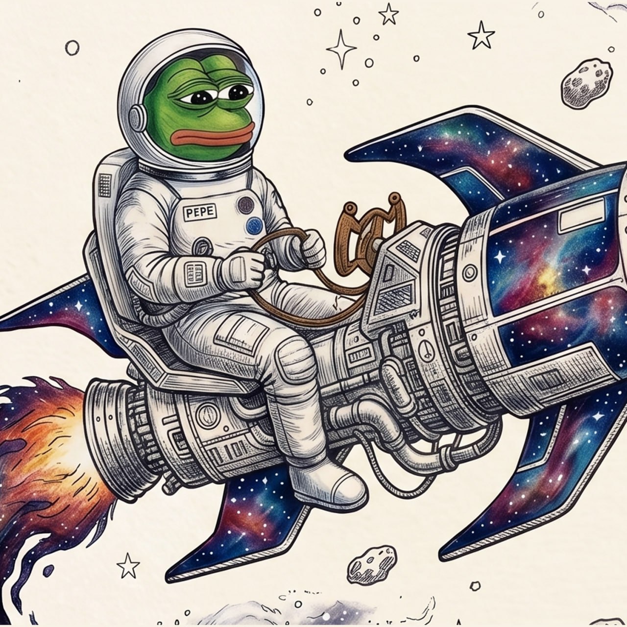 Space Pepe logo