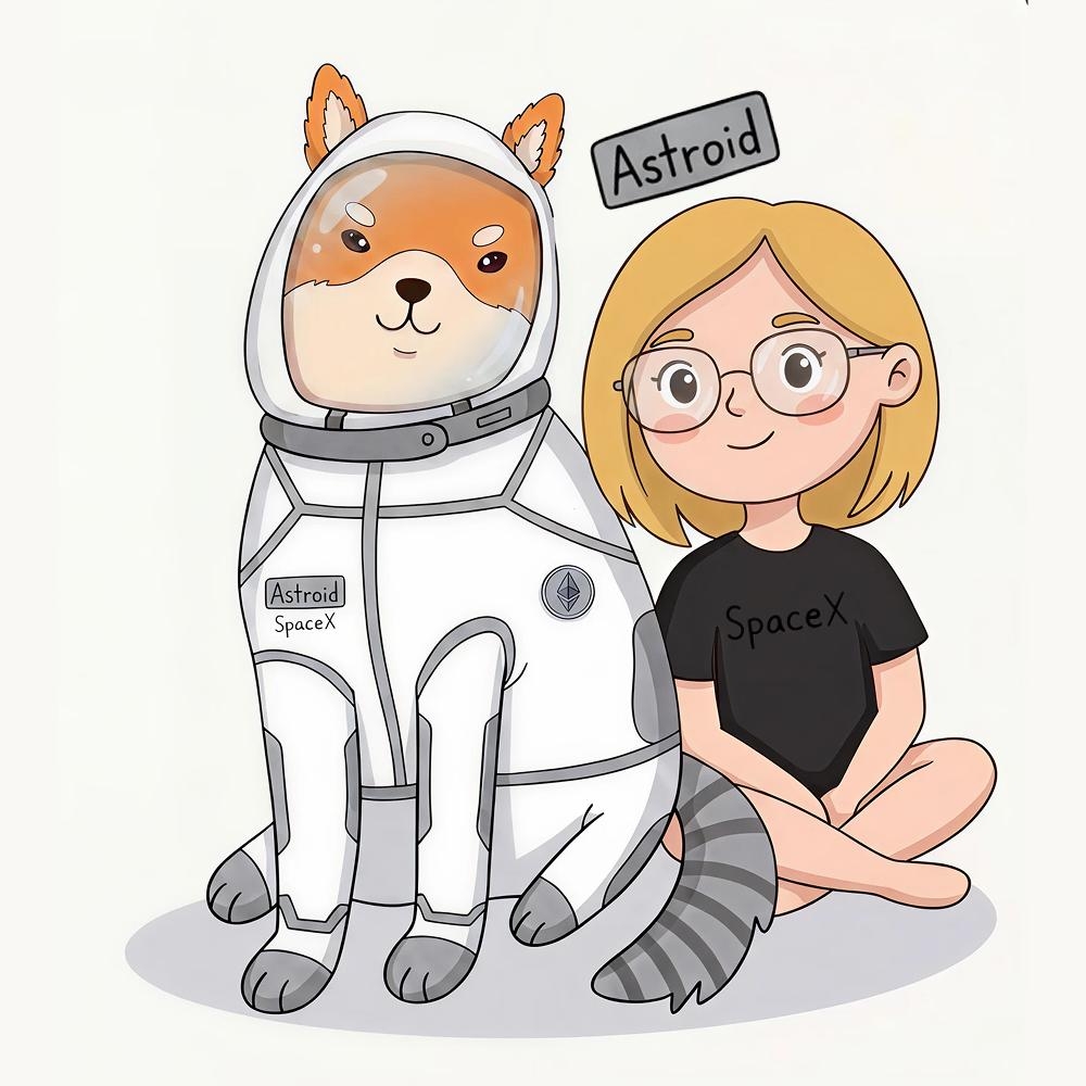Astroid The Space Shiba Inu logo