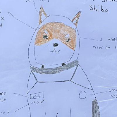 THE ORIGINAL SPACEX MASCOT logo