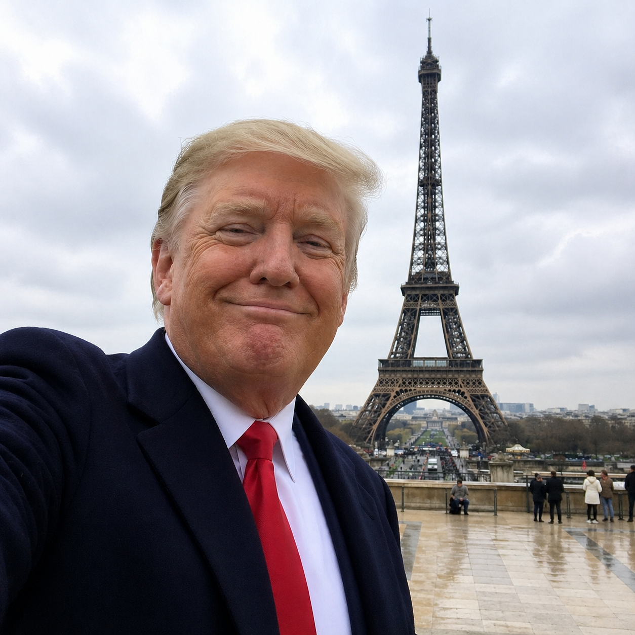 Trump in Paris logo