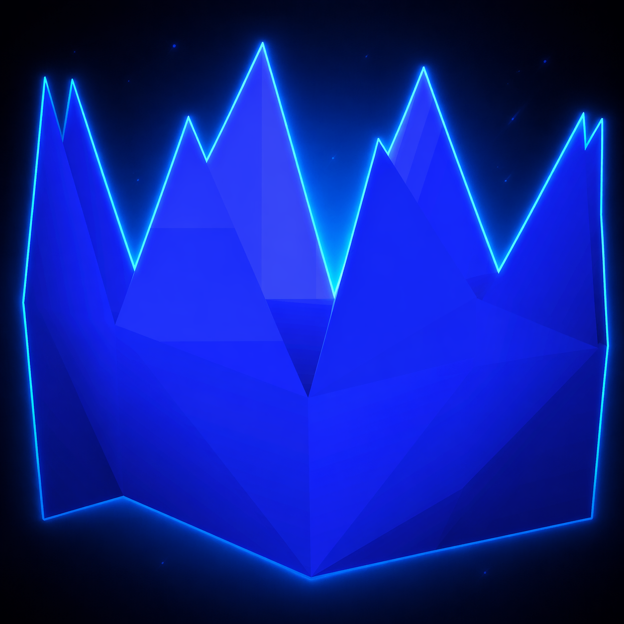 Blue Party Hat logo