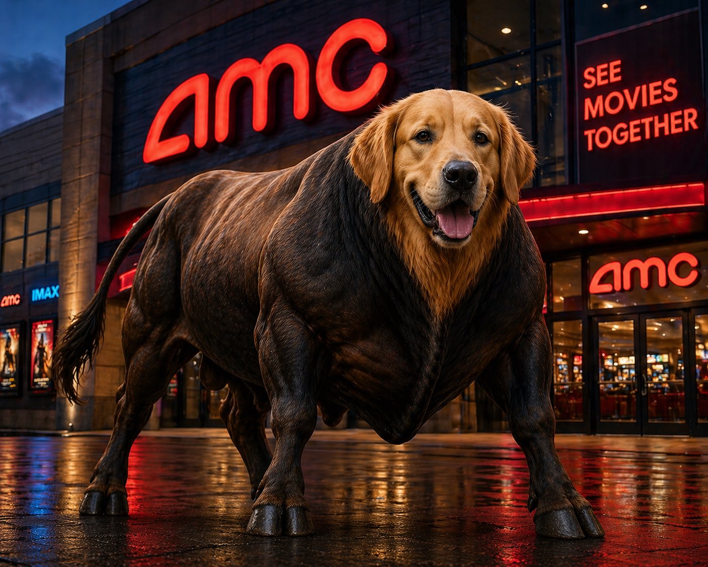 AMC Barking Puppy logo