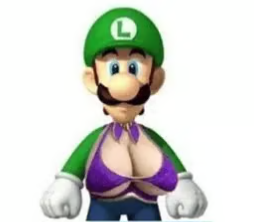 Luigi Got big titties logo